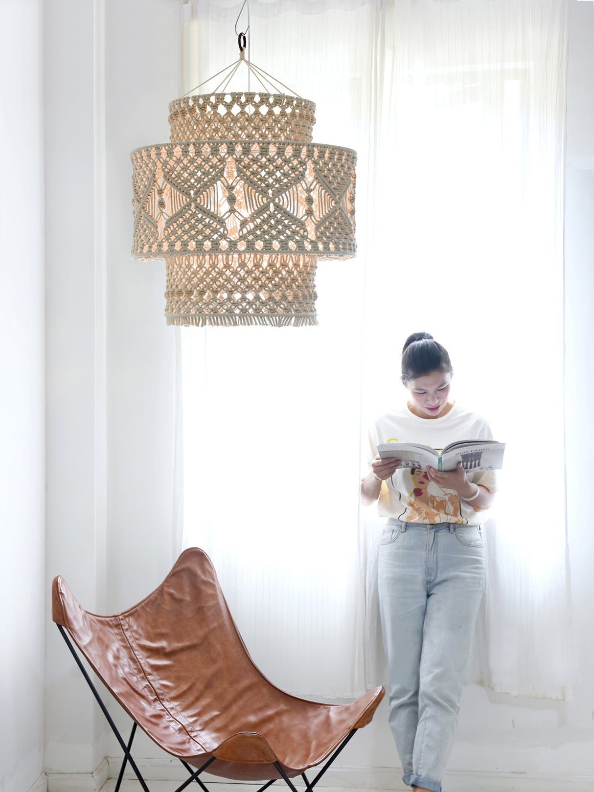 Lantern Tassel Chandelier