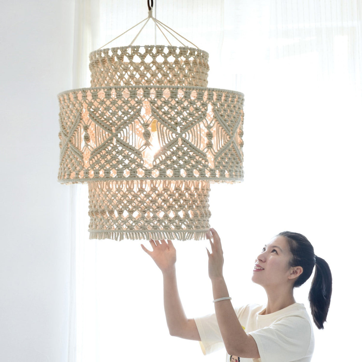 Lantern Tassel Chandelier