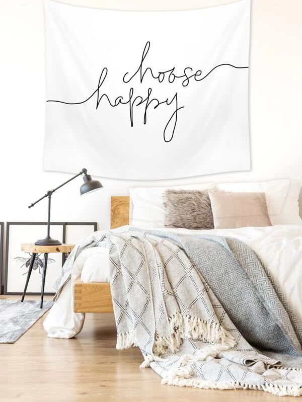 Letter Graphic Tapestry