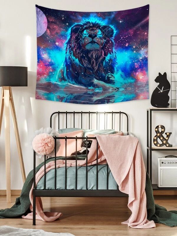 Lion Print Tapestry