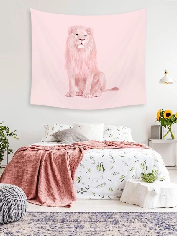 Lion Print Tapestry
