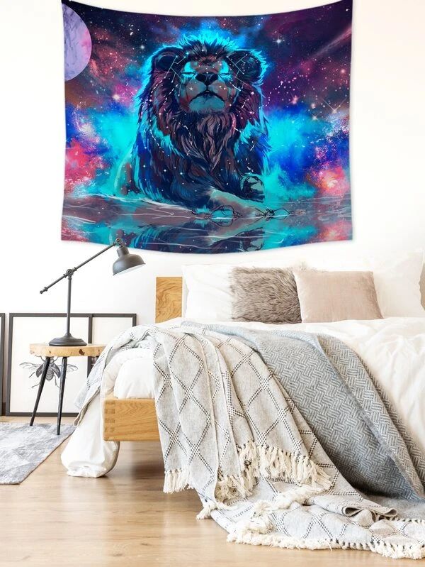Lion Print Tapestry