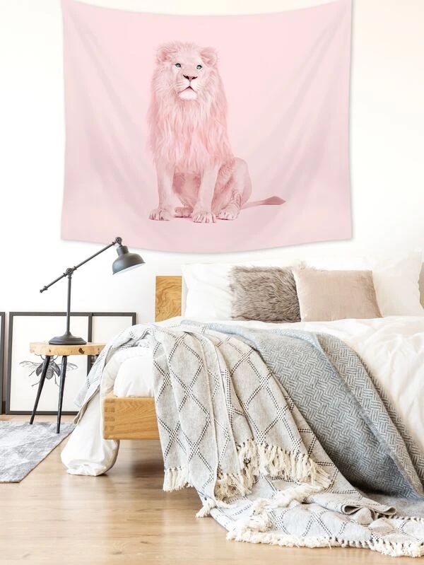 Lion Print Tapestry
