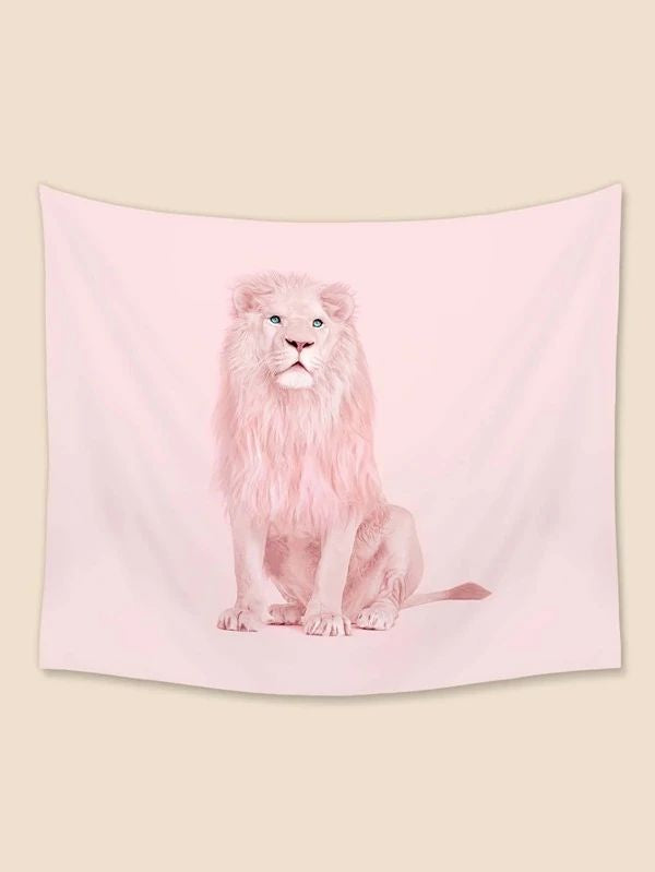 Lion Print Tapestry