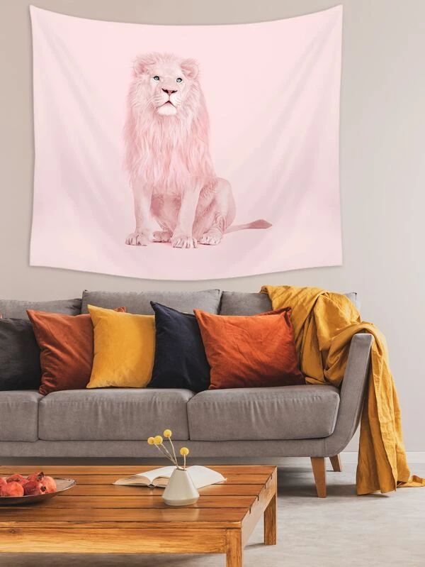 Lion Print Tapestry