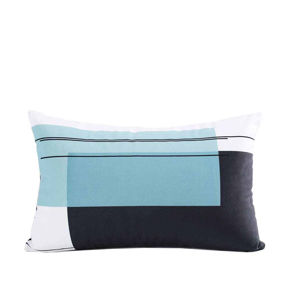 Lumbar Geometric Throw Pillow Cushion Cover