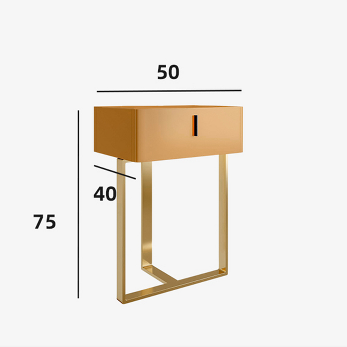 Modern Nordic Small Vanity with Simple Storage