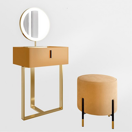 Modern Nordic Small Vanity with Simple Storage
