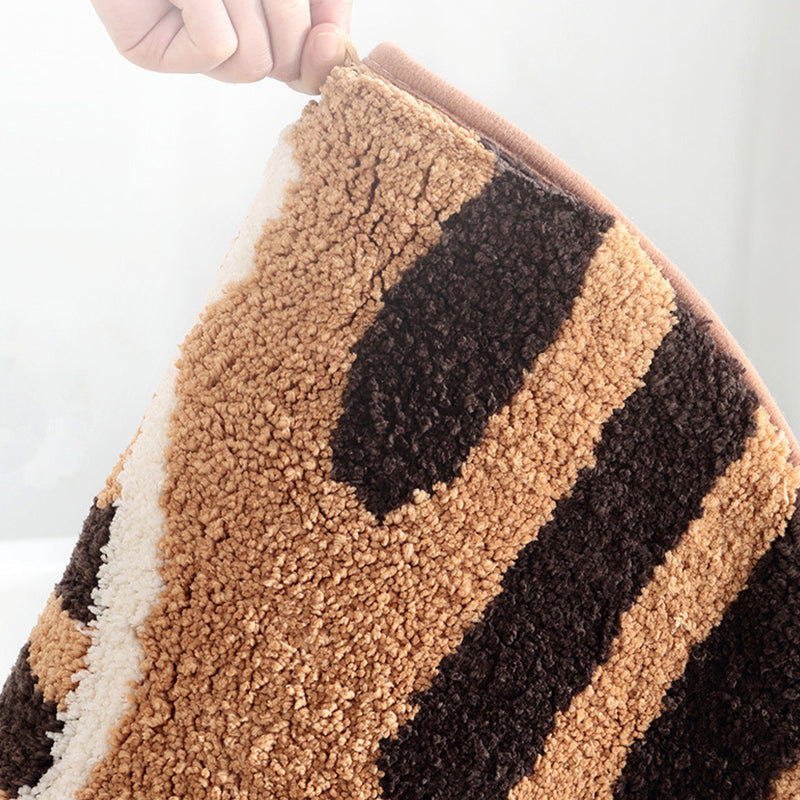 Feblilac Smiling Cat Bath Mat, Animal Bathroom Rug, Soft Plush Water-Absorbent 17.7″x25.5″ Cat Anti Slip Toilet Mat, Soft Thick Bathroom Carpet, Art Bathroom Mats, Best Bath Rugs, Hot Shower Mat Non Slip, Toilet Rug for Bath