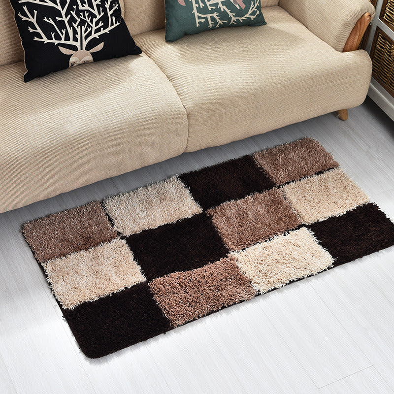 Feblilac Black and White Checkerboard Pattern Ultra Soft Bathroom Rug, Multiple Sized Bathroom Rug, Plush Water-Absorbent , Multiple Sized Anti Slip Toilet Mat, Black and White Thick Bathroom Carpet, Art Bathroom Mats, Best Bath Rugs, Hot Shower Mat