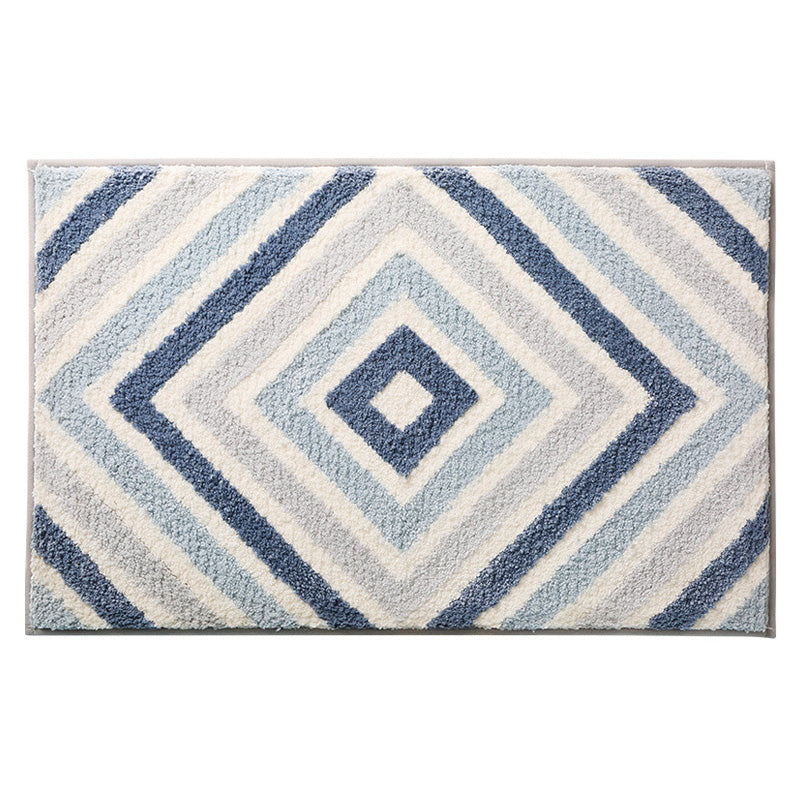 Color Zigzag Texture Bath Mat