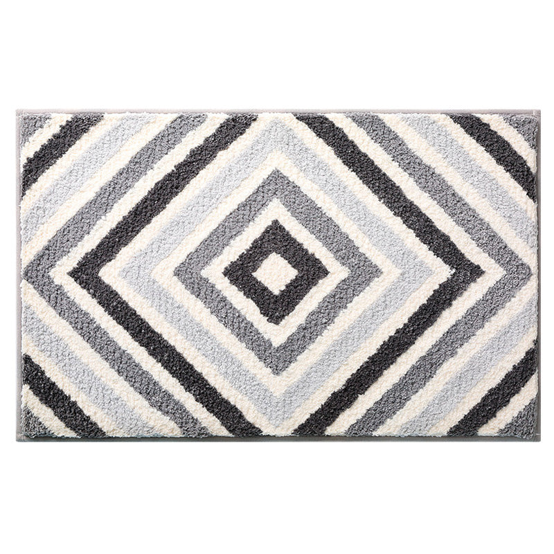 Color Zigzag Texture Bath Mat