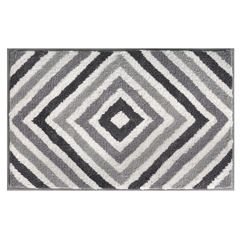 Color Zigzag Texture Bath Mat