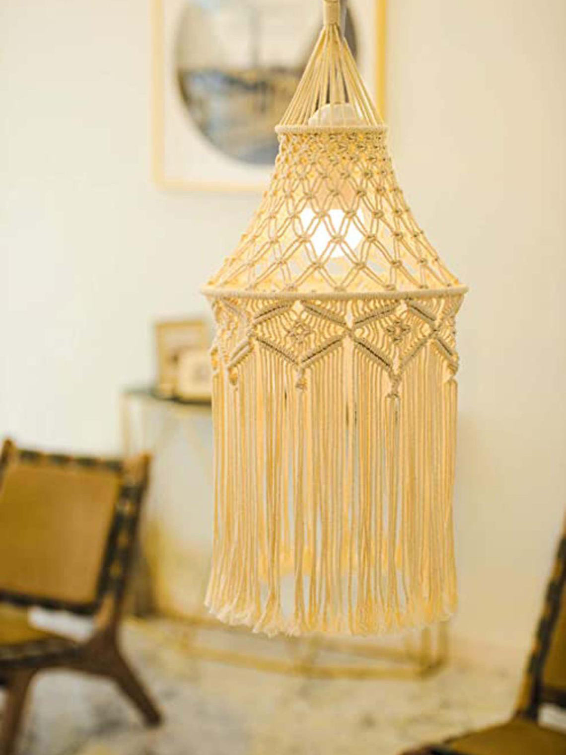 Macrame Light Shade Chandelier