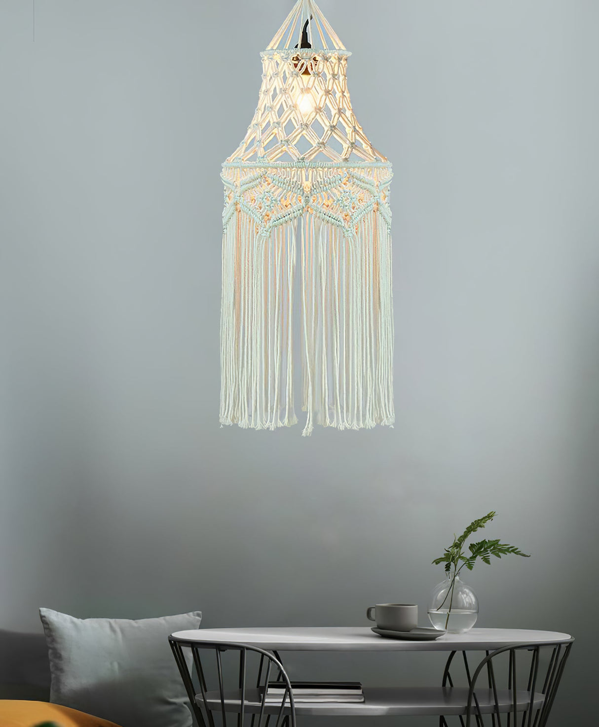Macrame Light Shade Chandelier