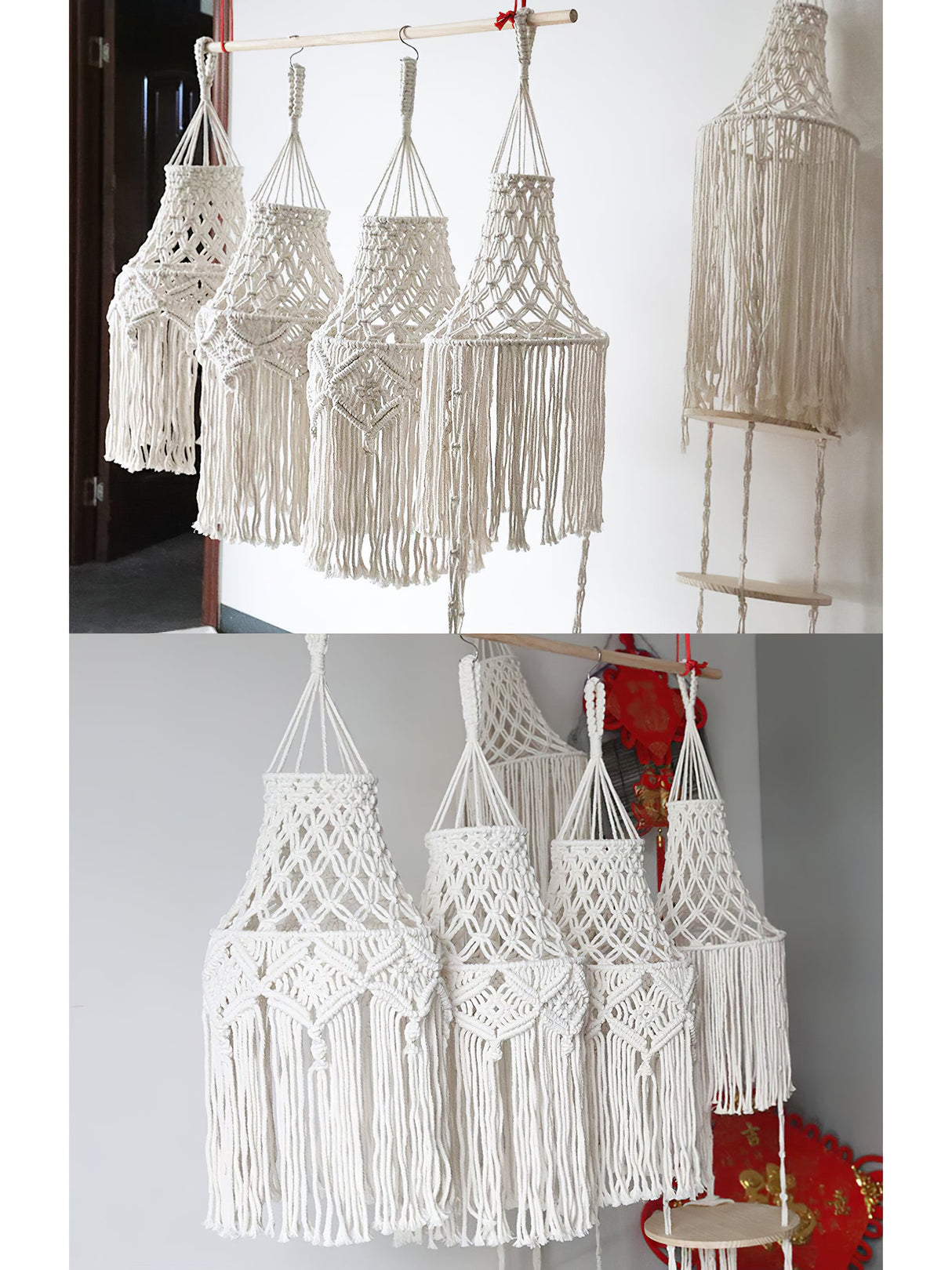 Macrame Light Shade Chandelier