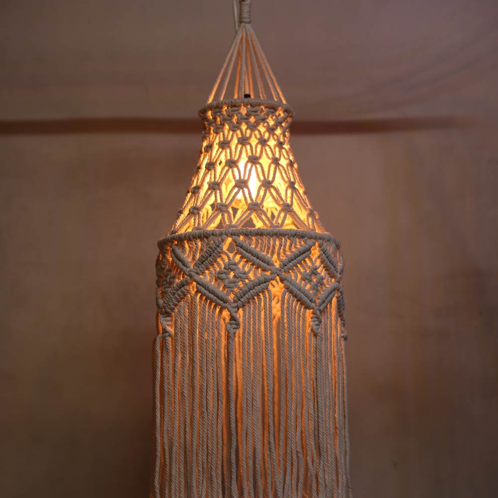 Macrame Light Shade Chandelier