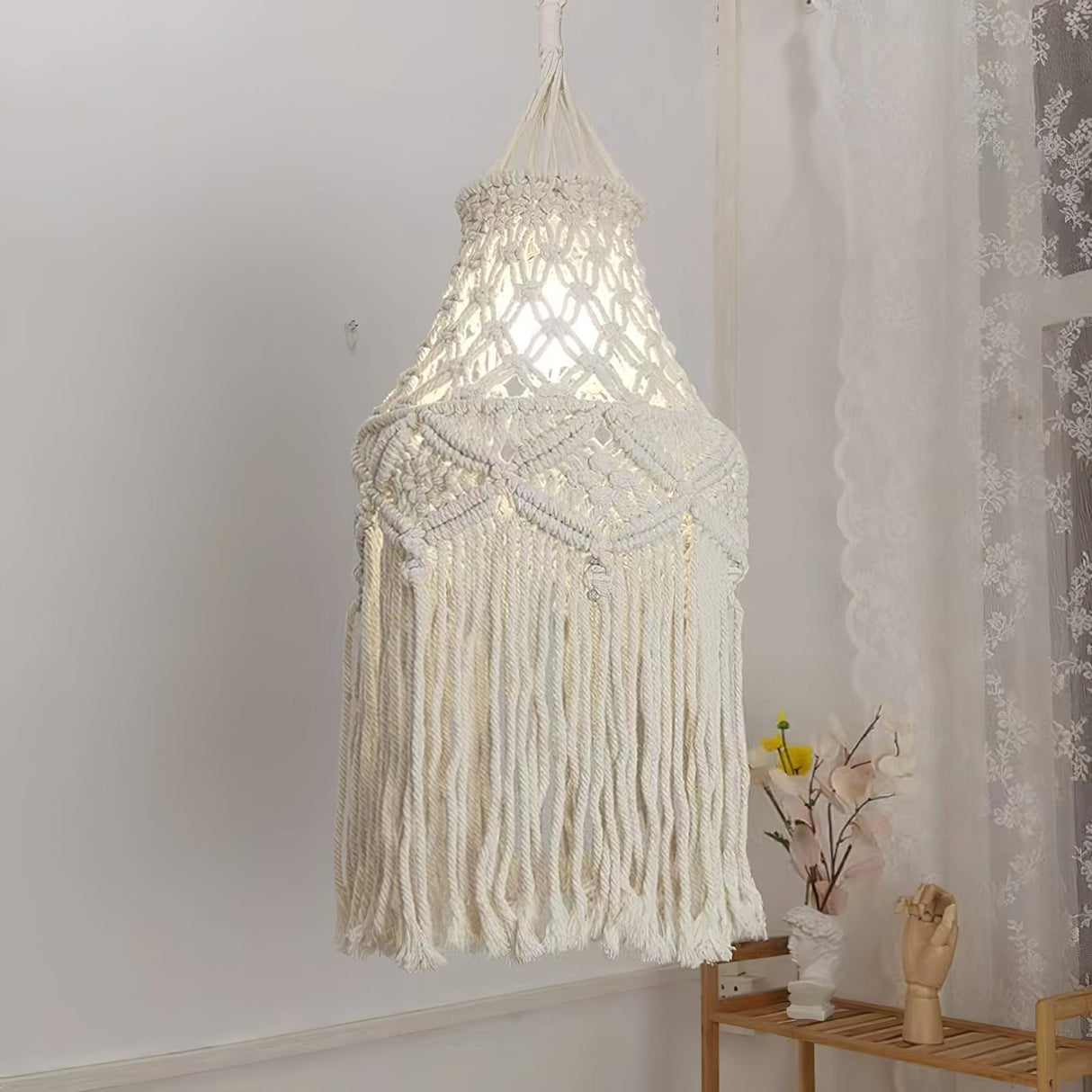 Macrame Light Shade Chandelier