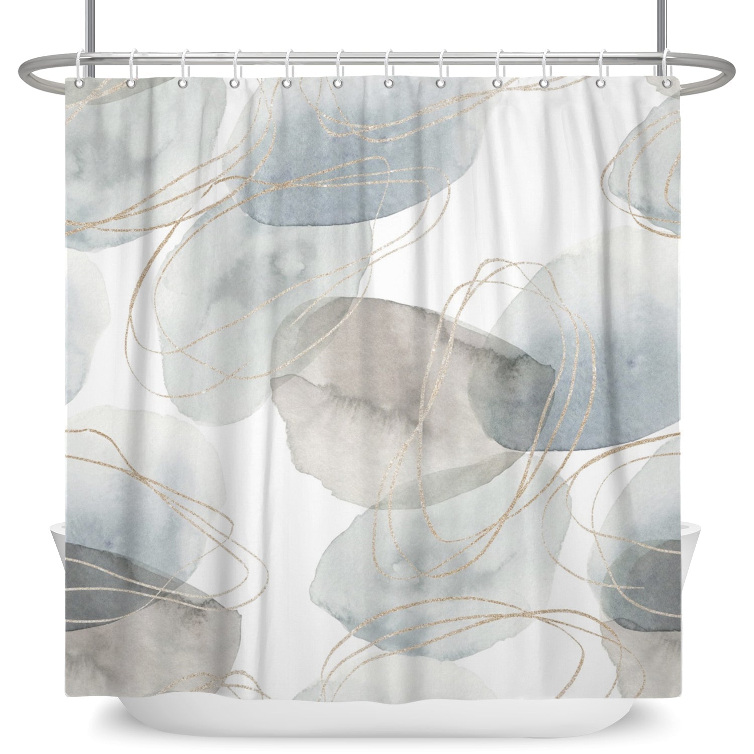 Black & Silver Bath  Black shower curtains, Black and silver bathroom,  Shower curtain decor