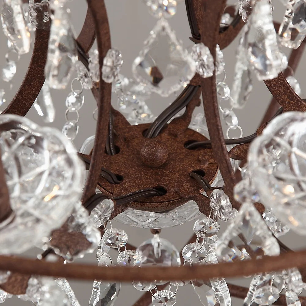 Metal Orb Chandelier