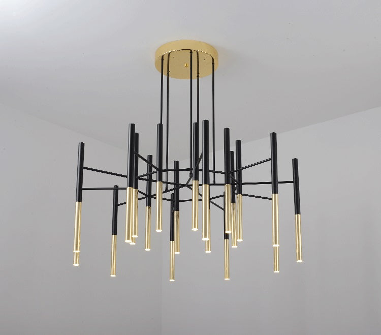 Metal Tubular Chandelier