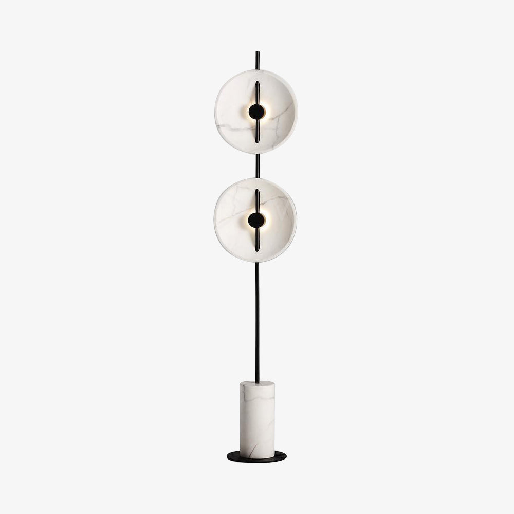 Saucer Marble Floor Lamp