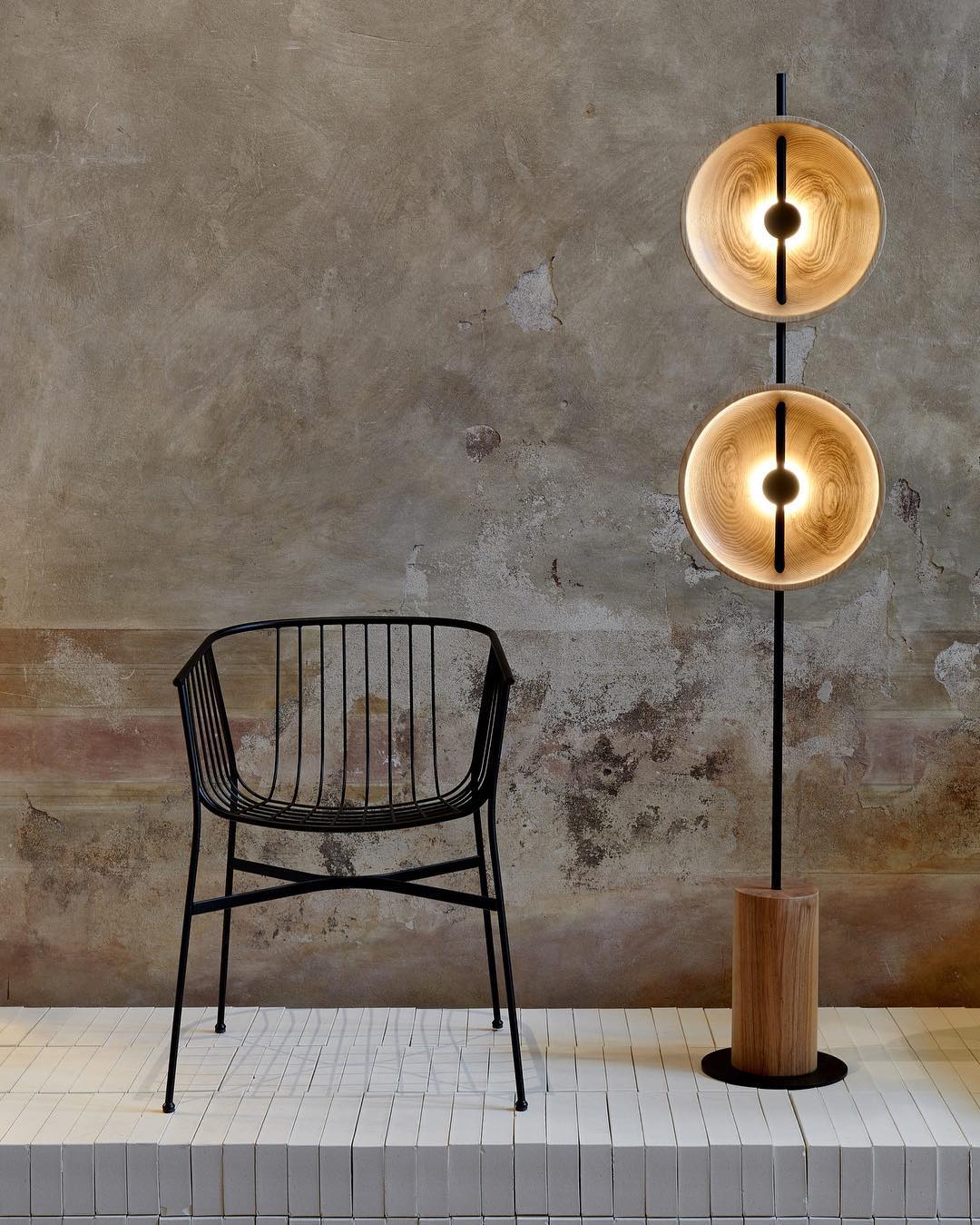 Saucer Marble Floor Lamp