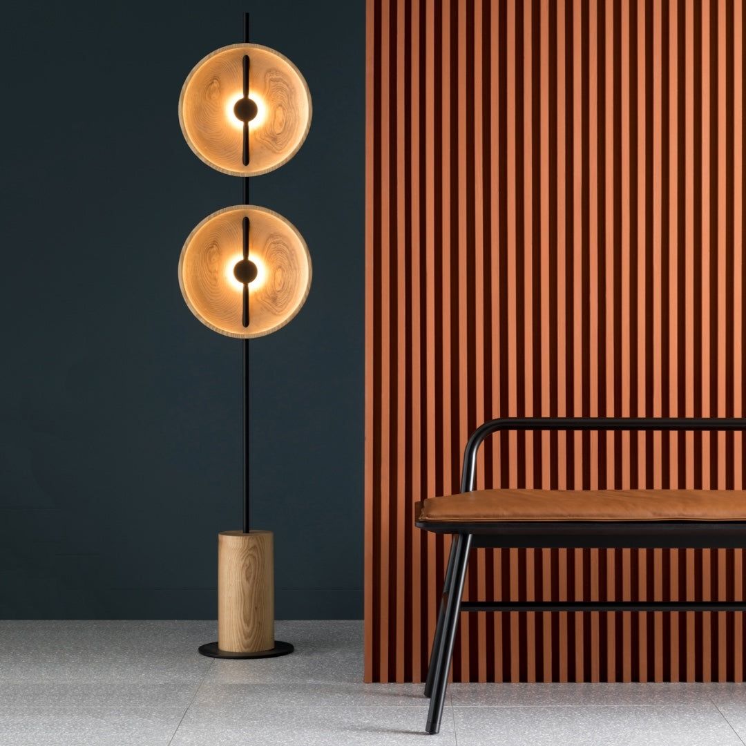 Saucer Marble Floor Lamp