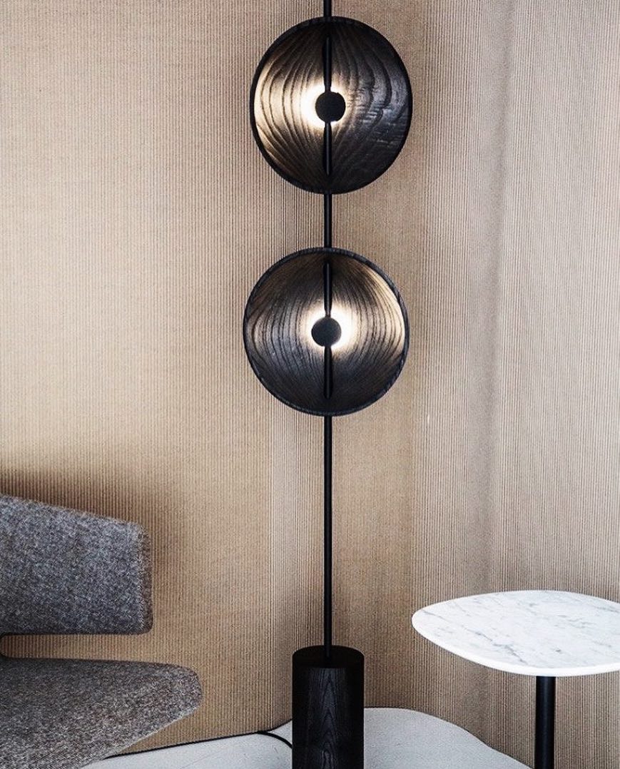 Saucer Marble Floor Lamp