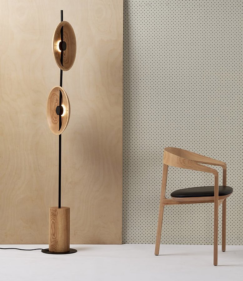 Saucer Marble Floor Lamp