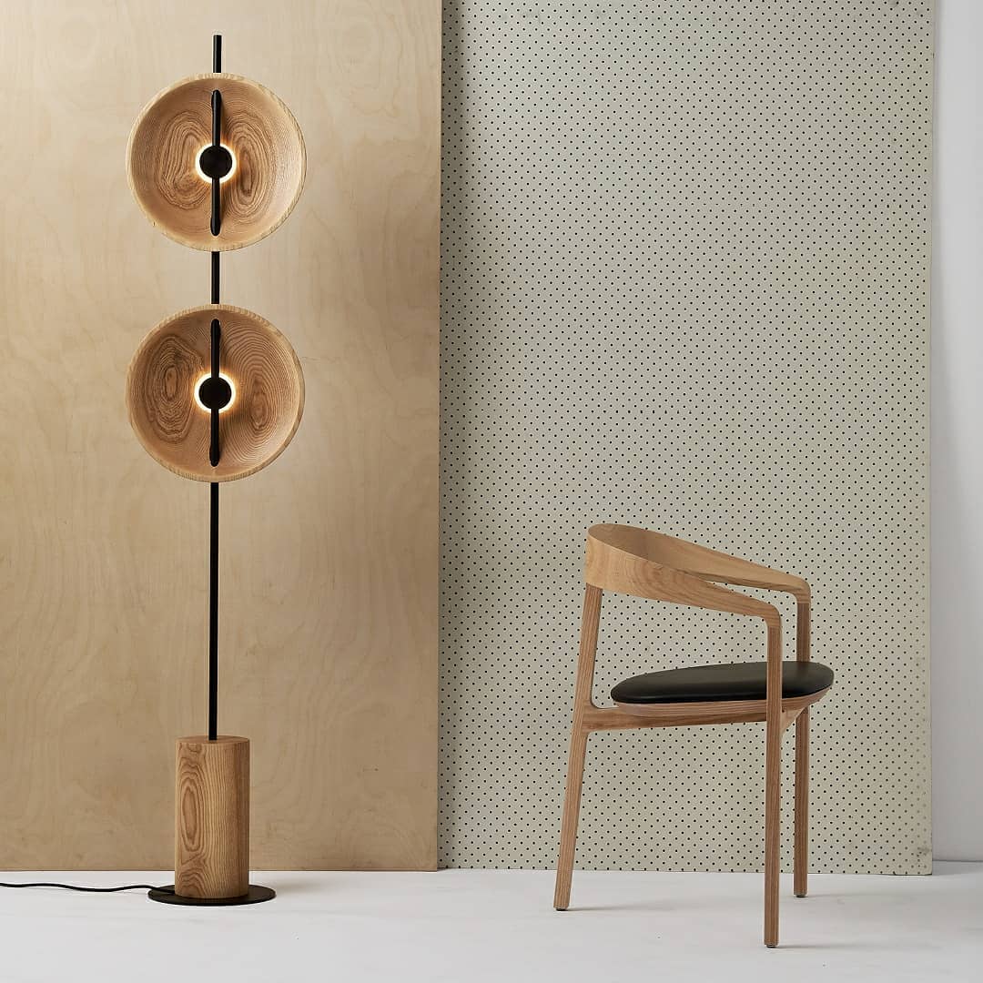 Saucer Marble Floor Lamp