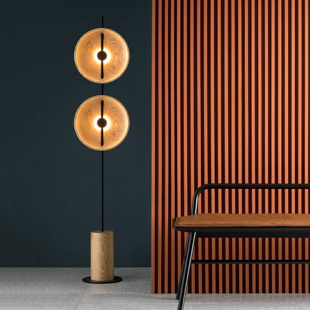 Saucer Marble Floor Lamp