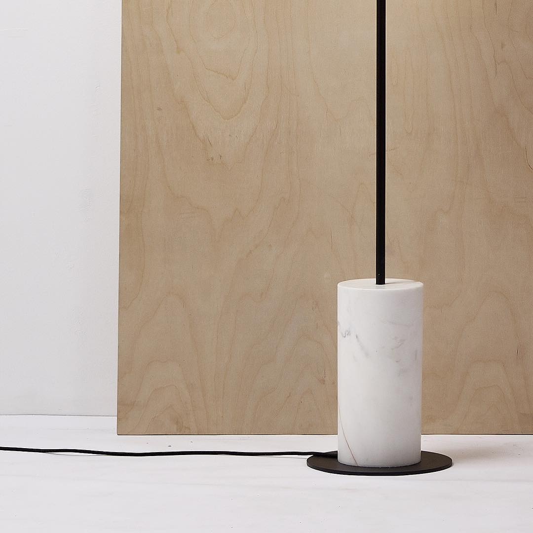 Saucer Marble Floor Lamp