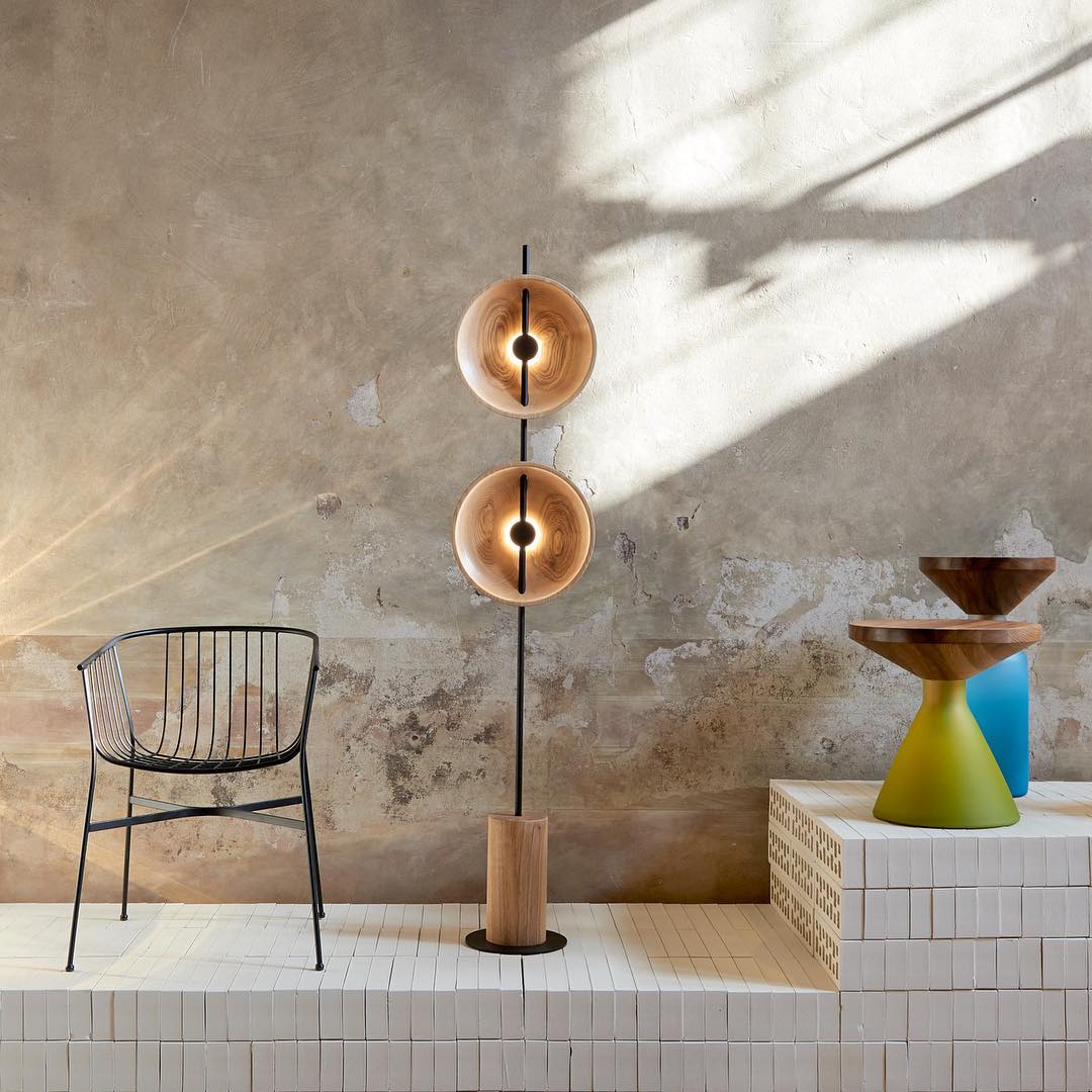 Saucer Marble Floor Lamp