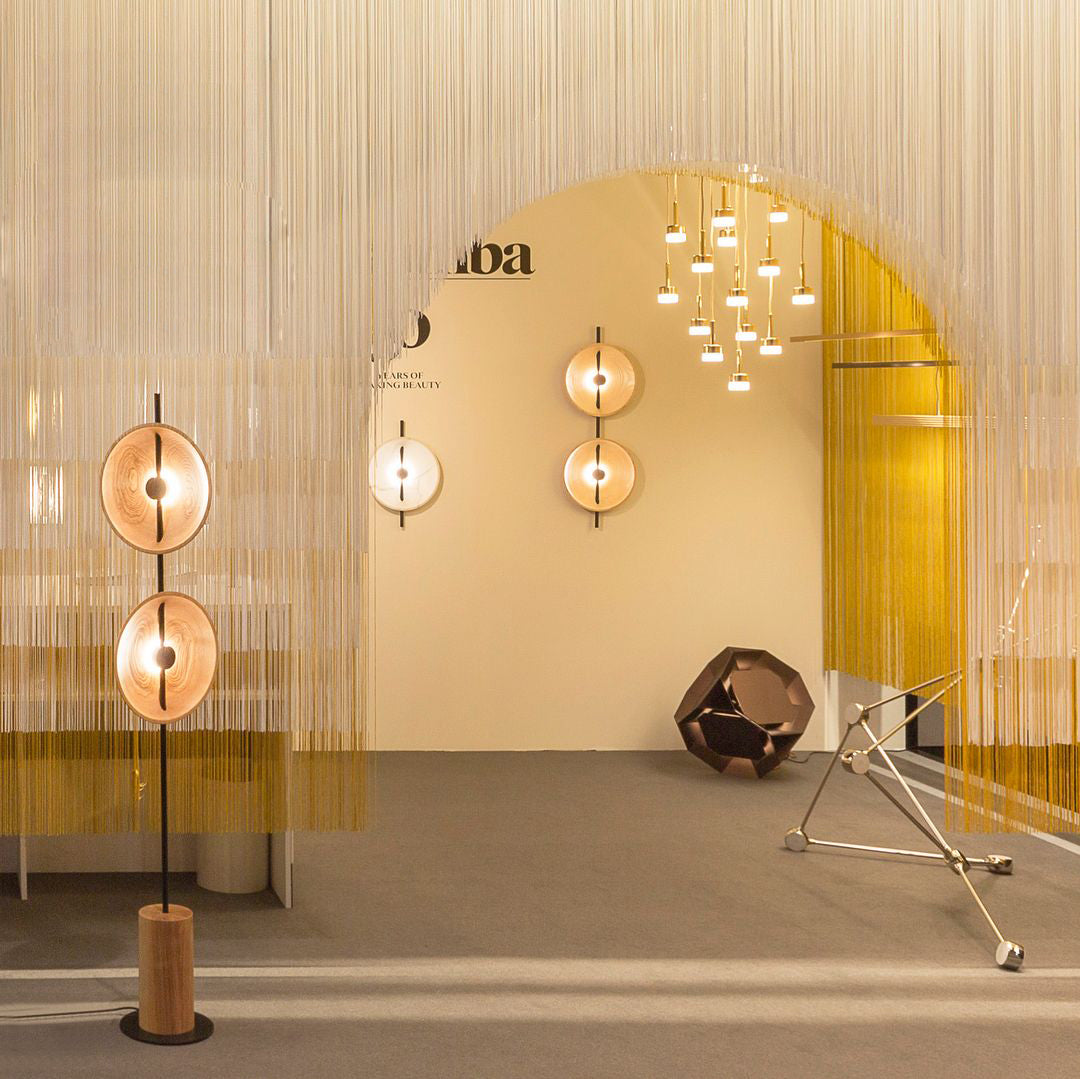 Saucer Marble Floor Lamp