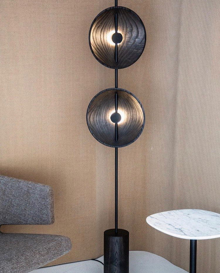 Saucer Marble Floor Lamp