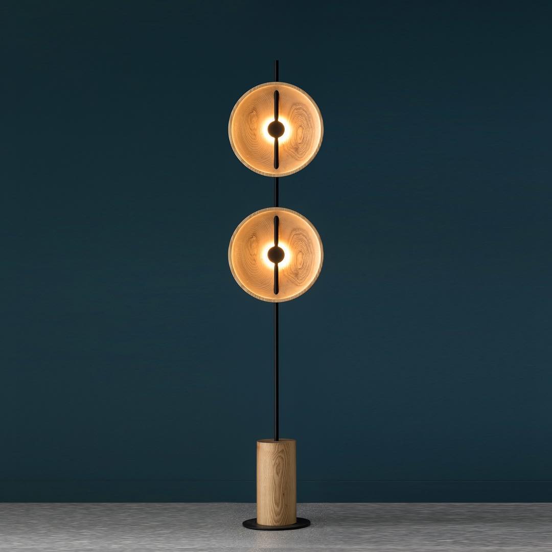 Saucer Marble Floor Lamp
