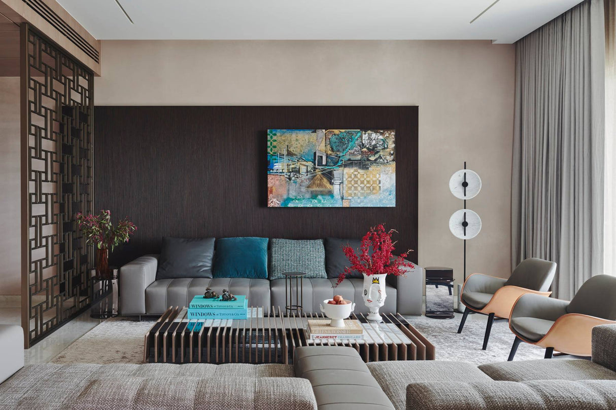 Saucer Marble Floor Lamp