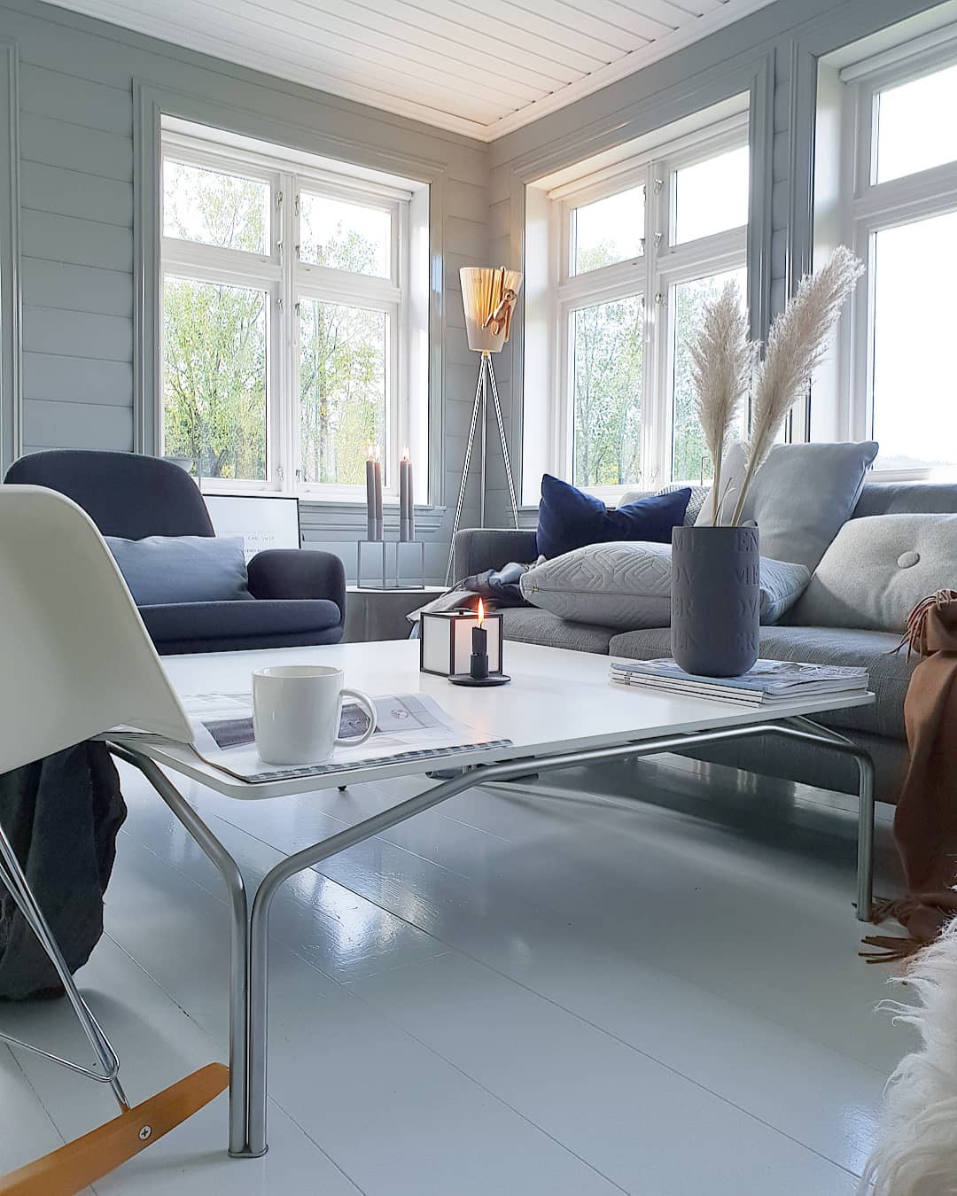 Modern Oslo Wood Floor Lamp