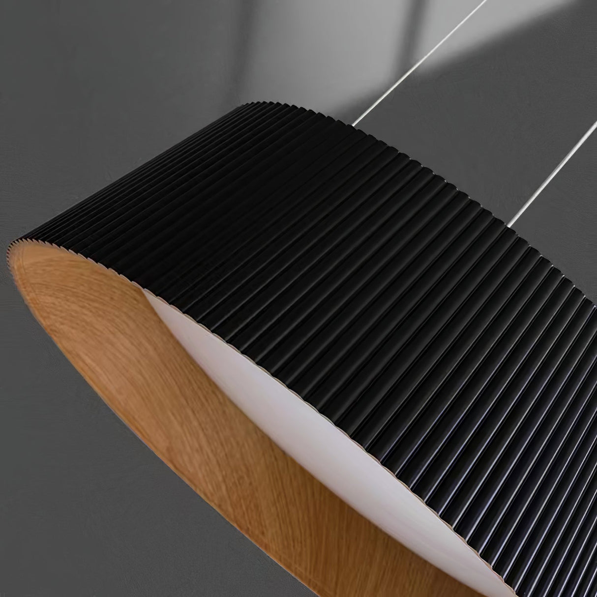 Modern Ribbed Pendant Light