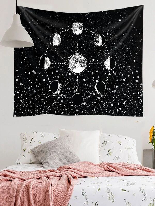 Moon Print Tapestry