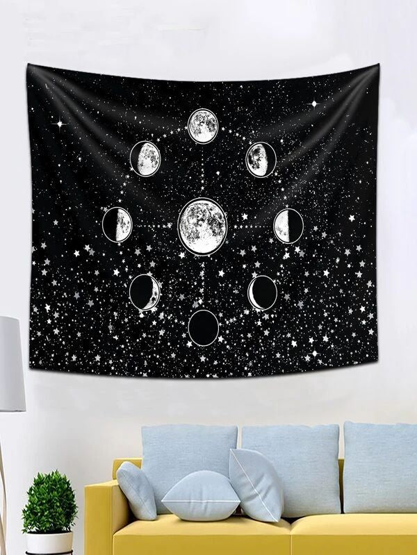 Moon Print Tapestry