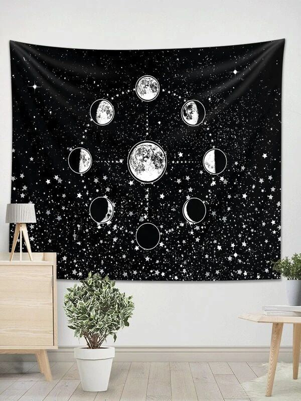 Moon Print Tapestry
