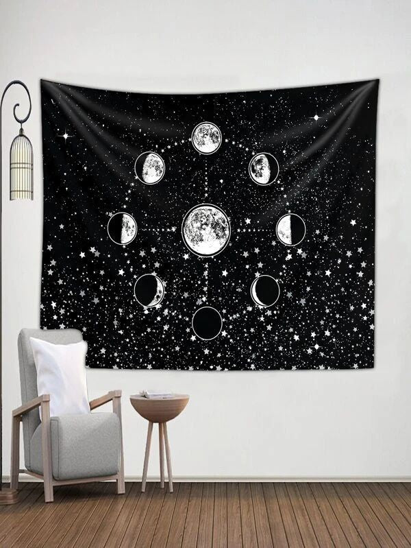 Moon Print Tapestry