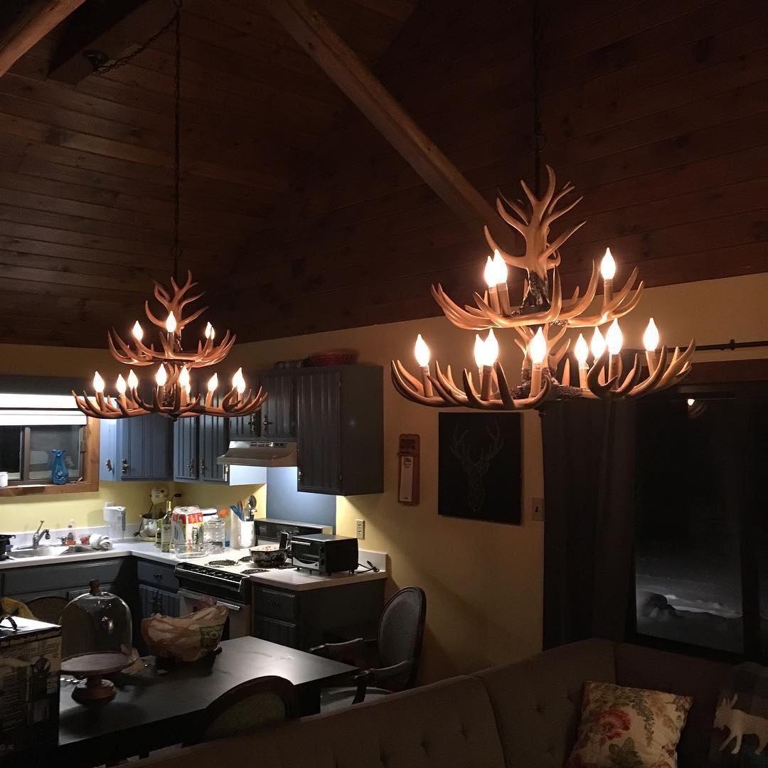 Narural Antlers Chandelier