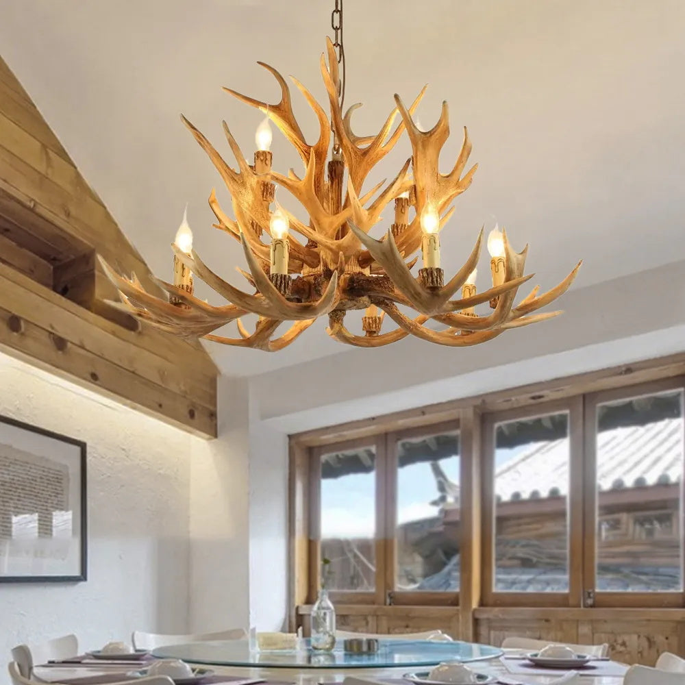 Narural Antlers Chandelier