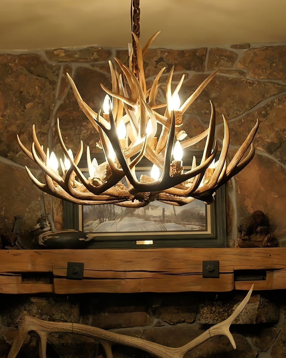 Narural Antlers Chandelier