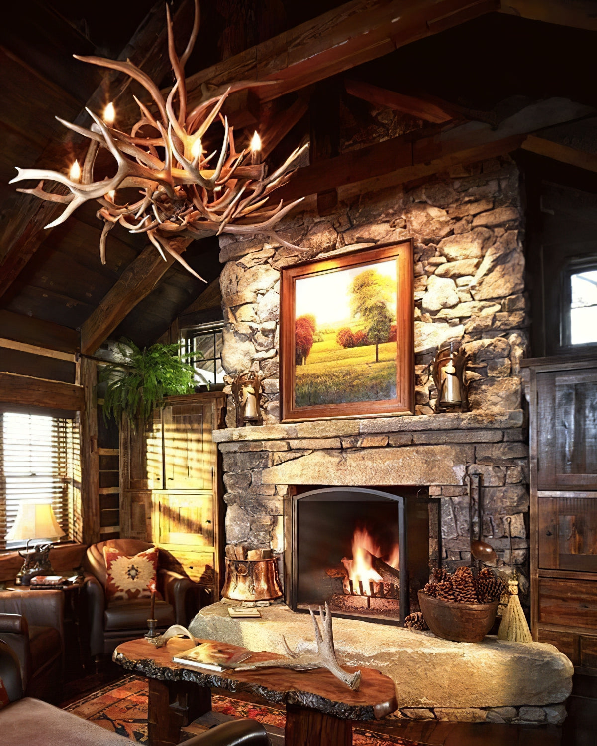 Narural Antlers Chandelier