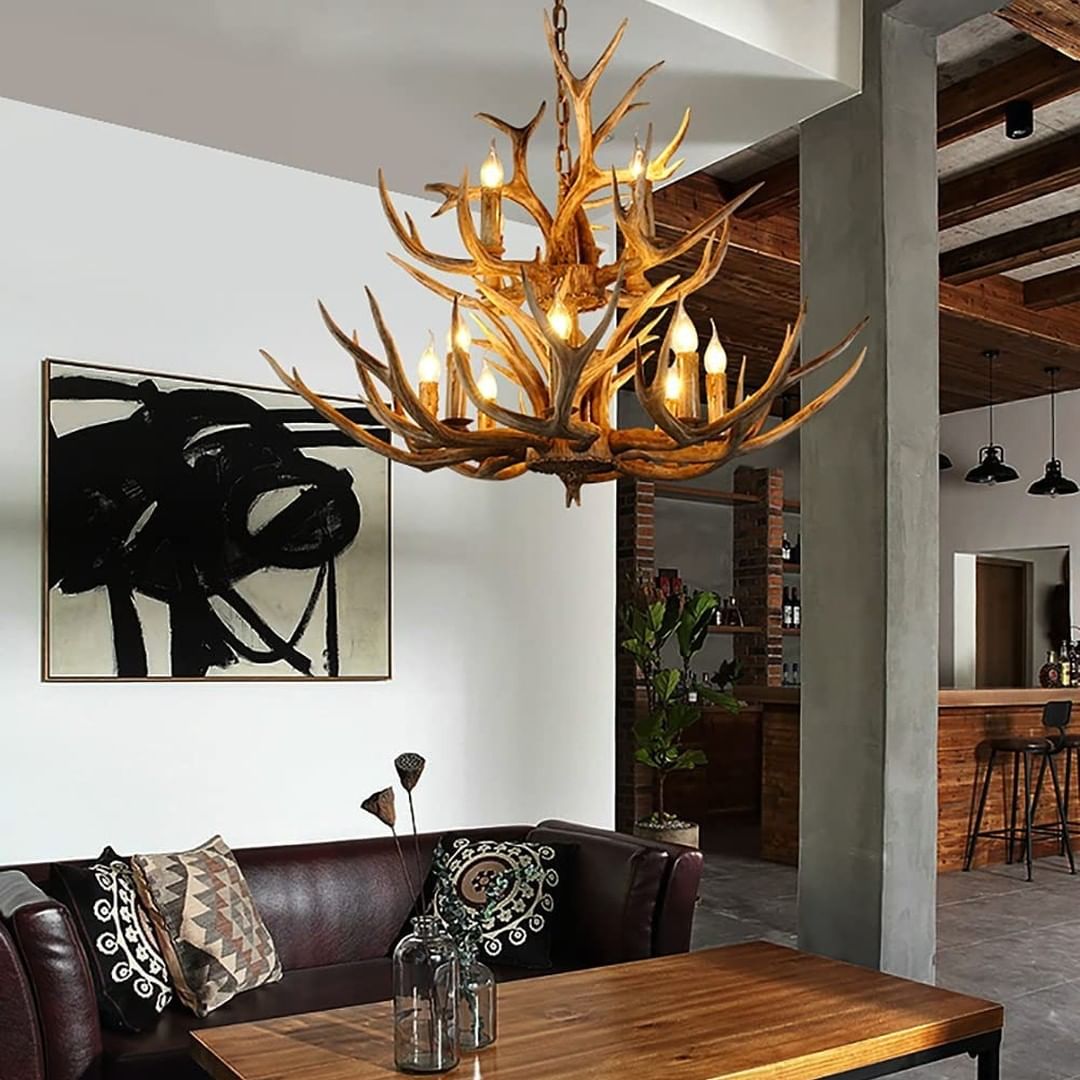 Narural Antlers Chandelier