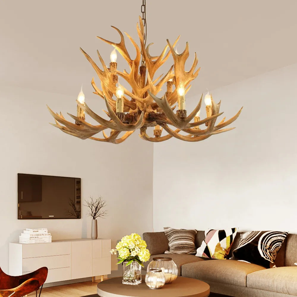 Narural Antlers Chandelier